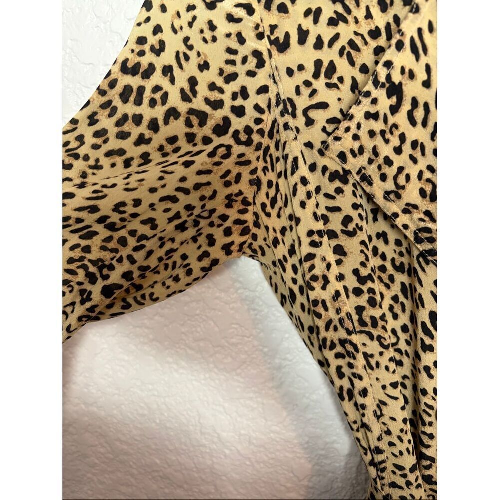Mes Demoiselles Rosita Printed Coat Dress in Tan Panther Size 36 US 4-6 - Picture 8 of 12